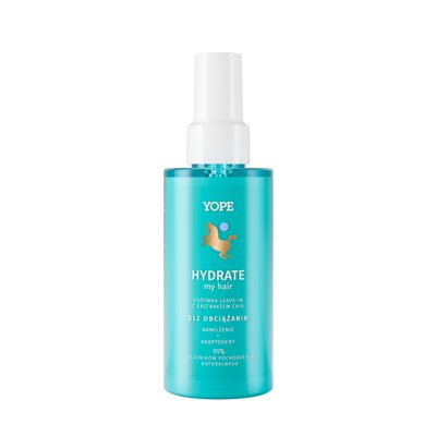 YOPE “HYDRATE” drėkinantis nenuplaunamas kondicionierius sausai odai su Čija ekstarktu, ., 150 ml