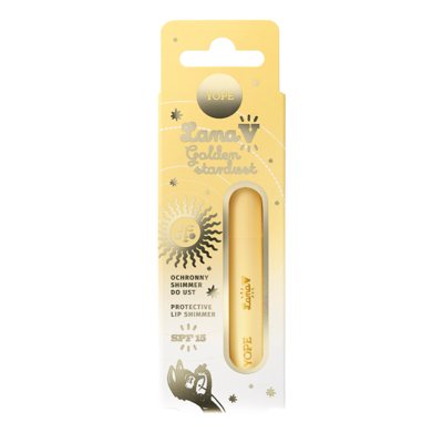 YOPE “Lana V” Apsauginis lūpų blizgesys su SPF 15 “Golden Stardust”, ., 2.5 g