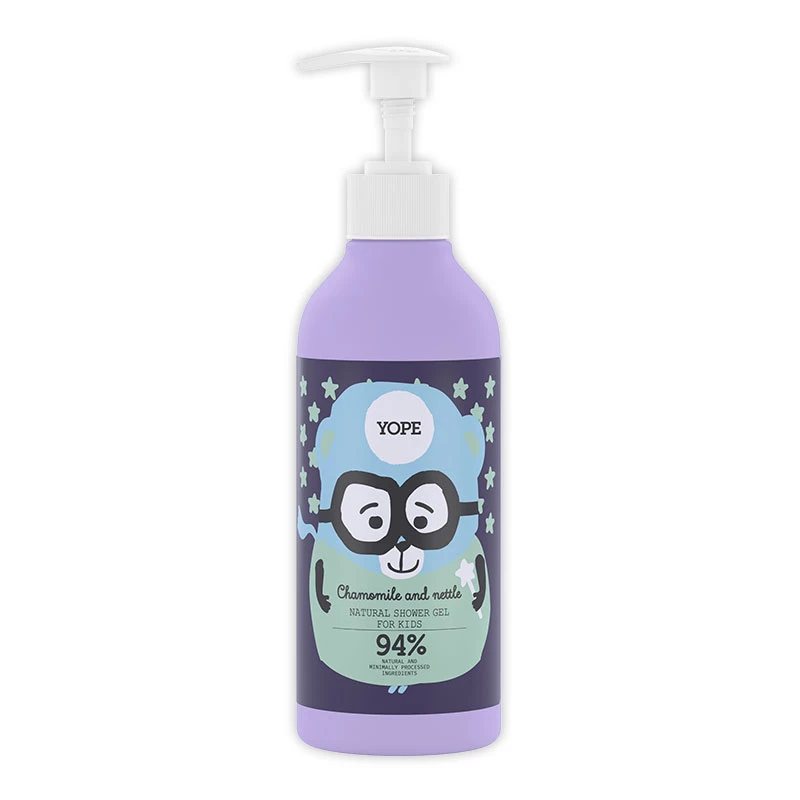 YOPE natūr. dušo želė vaik. Ramunėlės/Dilgėlės, Vnt, 400 ml