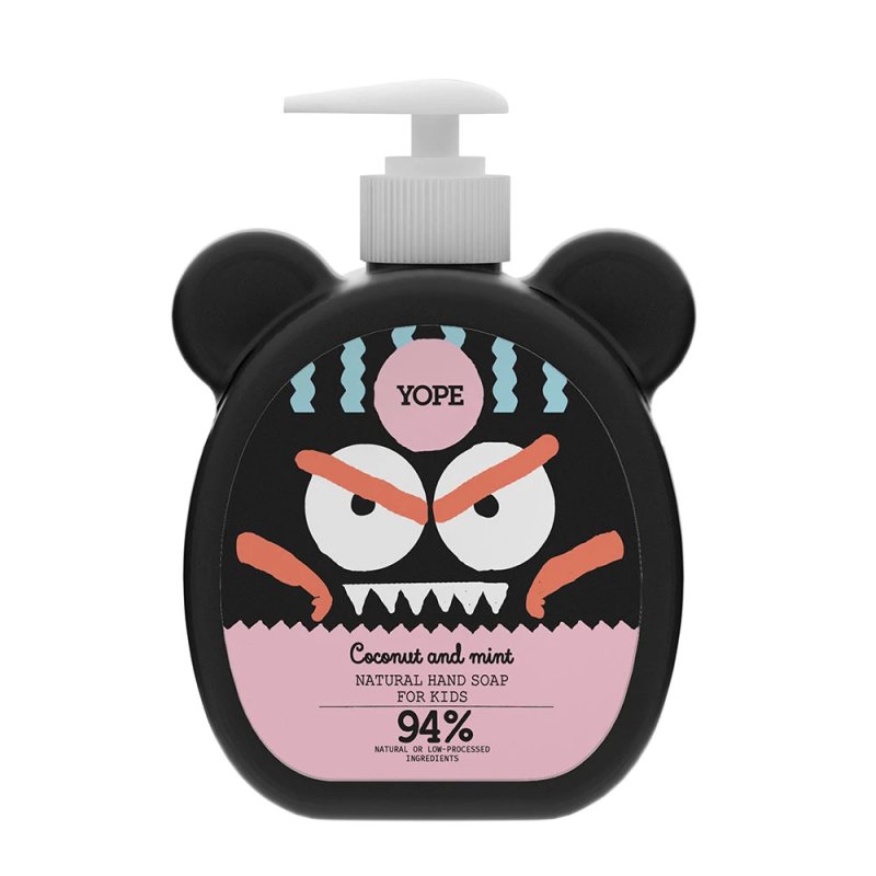 YOPE natūr. rankų muilas vaik. Kokosas/Mėta, Vnt, 400 ml