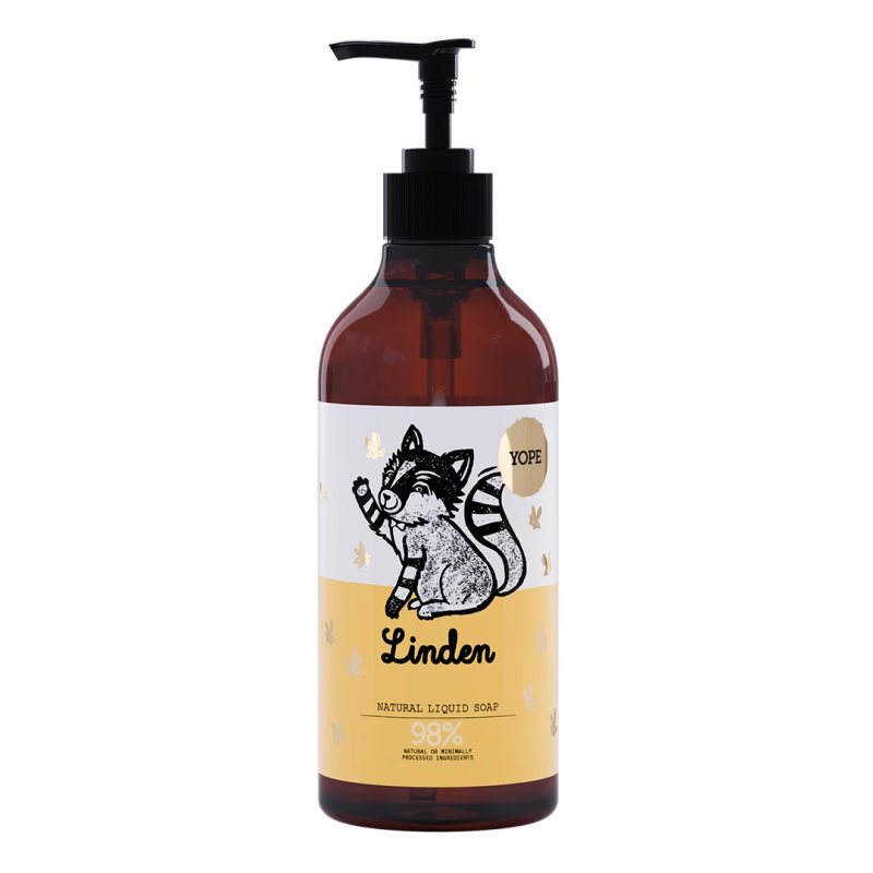 YOPE natūr. skyst. muilas Liepa, drėkin., Vnt, 500 ml