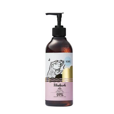 YOPE Natūrali dušo želė “Rabarbarai ir rožės”, ., 400 ml