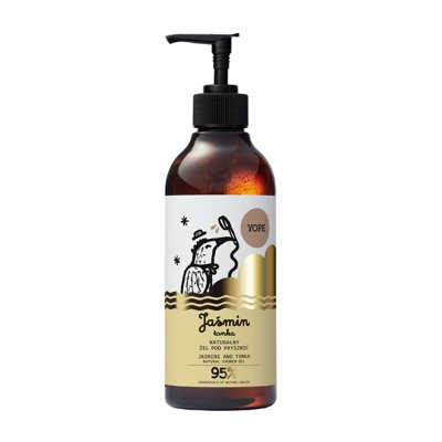 YOPE Natūralus dušo gelis, Jazminas ir tonka, ., 400 ml