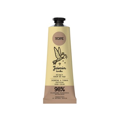 YOPE Natūralus rankų kremas, Jazminas ir tonka, ., 50 ml