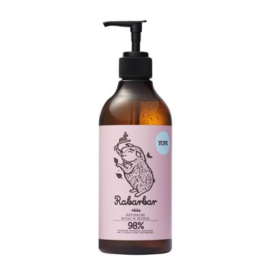 YOPE Natūralus rankų muilas, Rabarbarai ir rožė, ., 500 ml
