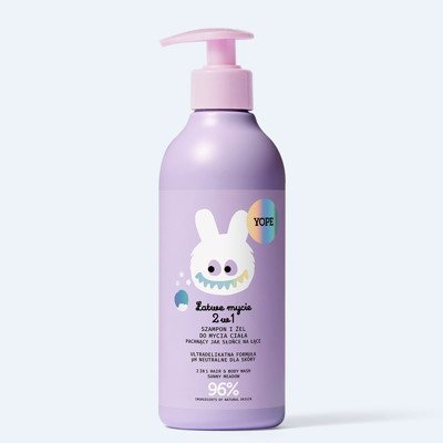 YOPE Šampūnas ir prausiklis vaikams 2in1, ., 400 ml