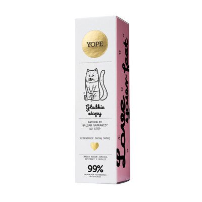 YOPE “Smooth Feet” natūralus atkuriamasis pėdų balzamas, ., 75 ml
