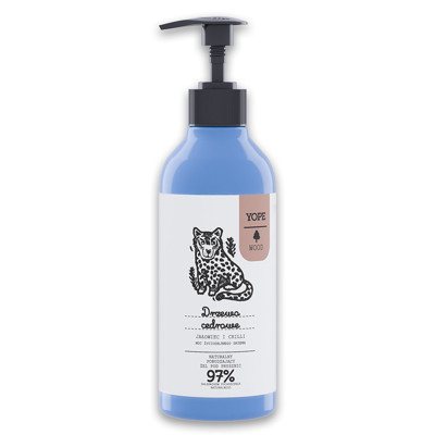 Yope WOOD natūrali raminanti dušo želė su kedru, ., 400 ml