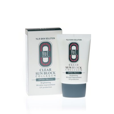 Yu.r Skin Solution Apsauginis nuo saulės veido kremas su kolagenu SPF 50+ PA++++, ., 30 ml