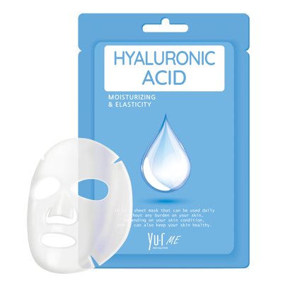 Yu.R Skin Solution ME Lakštinė veido kaukė su hialurono rūgštimi Hyaluronic Sheet Mask 25g., 1 vnt