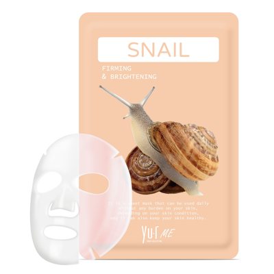 Yu.R Skin Solution ME Lakštinė veido kaukė su sraigių mucino filtruotu ekstraktu 1vnt, 25 g