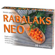Žarnyno veiklai RABALAKS NEO, 20 kapsulių