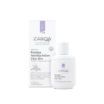 ZARQA CLEAR SKIN TAŠKINIS LOSJONAS Į AKNĘ LINKUSIOS ODOS INTENSYVIAI PRIEŽIŪRAI, 20 ml