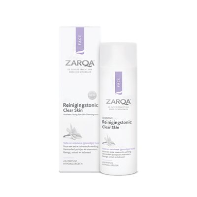ZARQA CLEAR SKIN valomasis tonikas, į aknę linkusiai odai, 200 ml