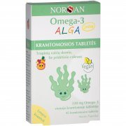 Želatininės pastilės su augaliniu dumblių aliejumi NORSAN OMEGA-3 ALGA JELLY, 45 vnt