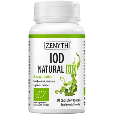 ZENYTH, Jodas NATURAL. Maisto papildas, ekologiškas, 30 kapsulių