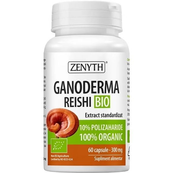 ZENYTH maisto papildas ORGANIC REISHI, 60 kaps.