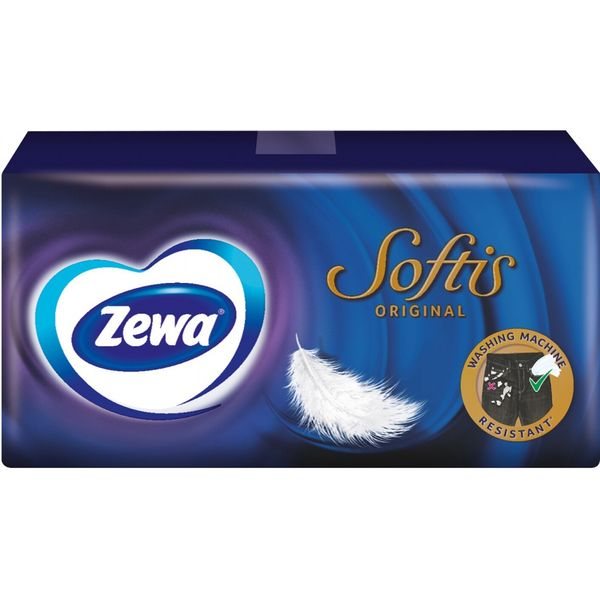ZEWA vienkartinės nosinės SOFTIS, 1 pak.