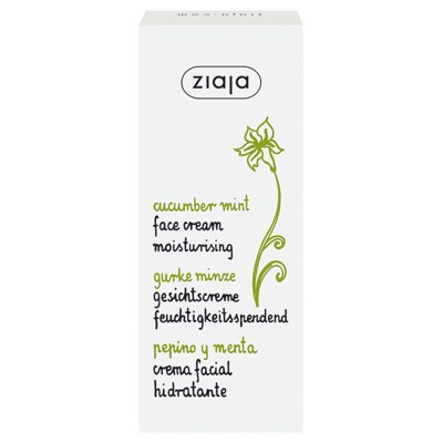 Ziaja agurkų-mėtų drėkinamasis kremas, ., 50 ml