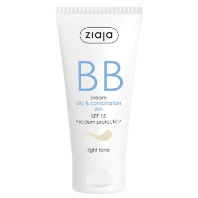 Ziaja BB kremas mišriai odai lengvo atspalvio SPF15, ., 50 ml