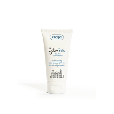Ziaja GdanSkin švytėjimo suteikiantis dieninis veido kremas su SPF15, 50 ml
