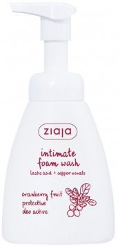 ZIAJA Intymios higienos prausiklis su spanguolėmis, su dozatoriumi, 250 ml