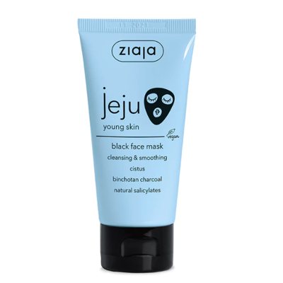Ziaja Jeju valomoji, lyginamoji, juodoji veido kaukė ., 50 ml