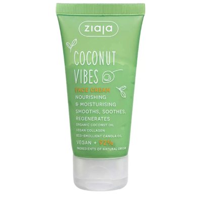 ZIAJA KOKOSŲ MAITINAMASIS VEIDO KREMAS, 50 ml