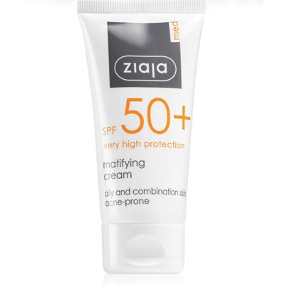 ZIAJA med matini efektą suteikiantis veido kremas SPF50+, 50 ml