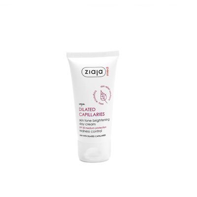 Ziaja Med šviesinantis dieninis kremas odai su išsiplėtusiais kapiliarais SPF 20, 50 ml