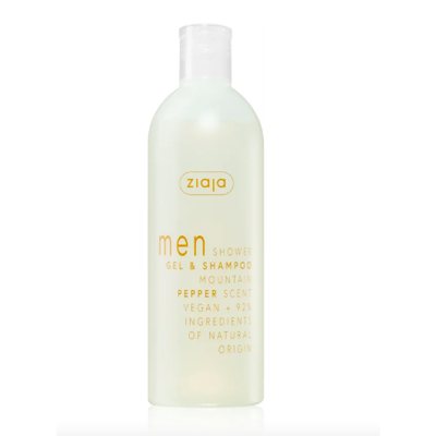 Ziaja MEN Mountain Pepper kūno ir plaukų dušo želė vyrams, 400 ml