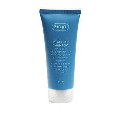 ZIAJA MICELINIS ŠAMPŪNAS PAŽEISTIEMS, SAUSIEMS, GARBANOTIEMS PLAUKAMS ., 200 ml