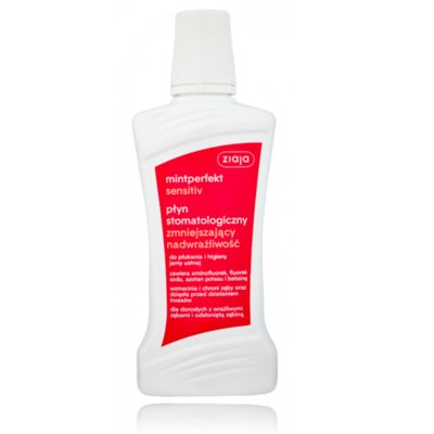 Ziaja Mintperfect Sensitive burnos skalavimo skystis jautriems dantims, 500 ml