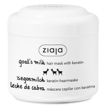 ZIAJA ožkų pieno atstatomoji plaukų kaukė su keratinu, 200 ml