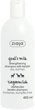 ZIAJA ožkų pieno stiprinantis šampūnas su keratinu, 400 ml