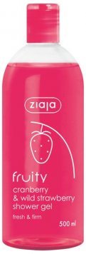ZIAJA vaisinė spanguolių ir žemuogių dušo želė, 500 ml