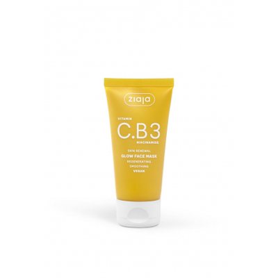 ZIAJA vitamin C.B3 niacinamide švytėjimo suteikianti veido kaukė, 50 ml