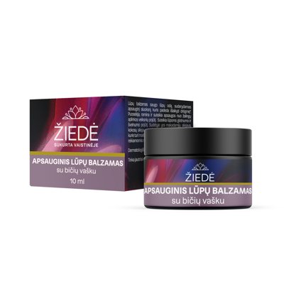 ŽIEDĖ, apsauginis lūpų balzamas su bičių vašku, 10 ml