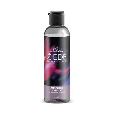 ŽIEDĖ, micelinis vanduo su hialurono rūgštimi, 200 ml