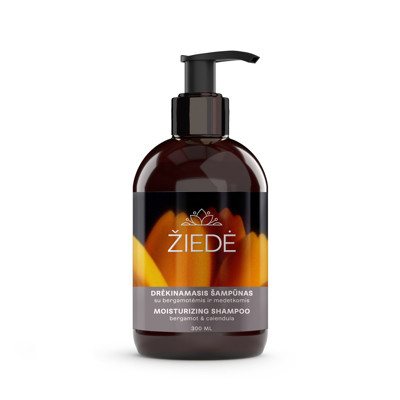 ŽIEDĖ, šampūnas drėk. su bergamotėmis ir medetkomis, 300 ml