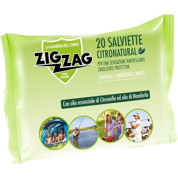 ZIG ZAG drėgnos servetėlės nuo uodų, 20 vnt