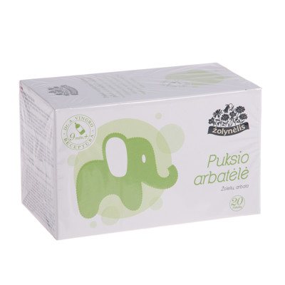 ŽOLYNĖLIS PUKSIO ARBATĖLĖ, žolelių arbata, nuo 9 mėn., 20 vnt., 1 g