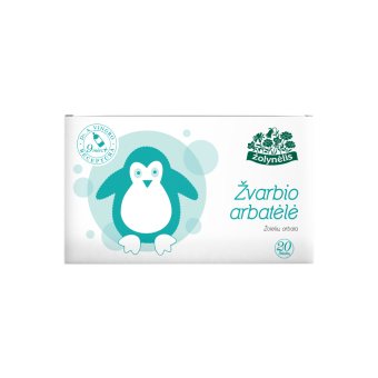 ŽOLYNĖLIS vaikams nuo 9 mėn. ŽVARBIO ARBATĖLĖ, žolelių arbata, x 20 vnt., 1 g