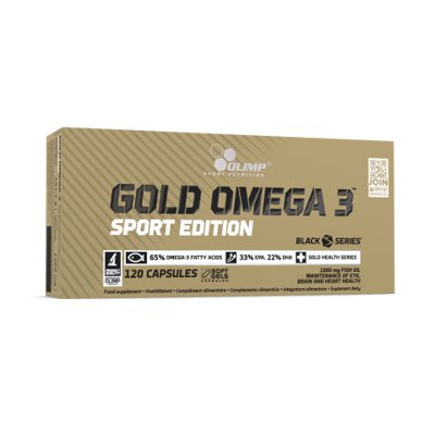 Žuvų taukai Olimp Gold Omega 3 sport edition 120 Kapsulių