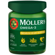 Žuvų taukai širdžiai MOLLER'S PREMIUM HEART SUPPORT, 60 kapsulių
