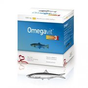 Žuvų taukų kapsulės su Omega-3 OMEGAVIT 1000mg, 120 vnt