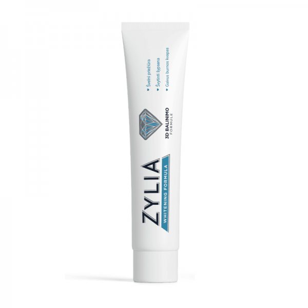 ZYLIA dantų pasta 3D WHITE, 75 ml